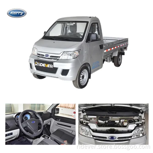 Ridever Wholesale 2021 Karry Auto Ujin EV Mini Truck 246 Km Cheap Chinese Electric Truck 0km Miles Used Pure Electric Power Used Cars for Sale